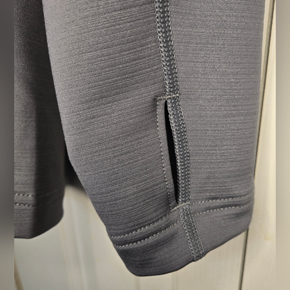 Nike Pro 1/4 Zip Pullover Sweatshirt Hyperwarm Fitted Men's Large Gray A… - Picture 4 of 8